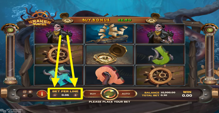 Kraken Hunter Bet Per Spin