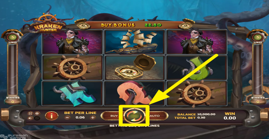 Kraken Hunter Spin Button