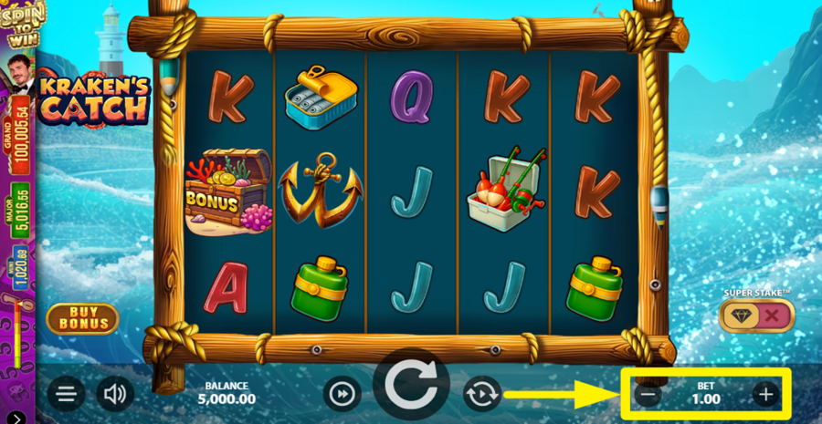 Krakens Catch Adjust Bet