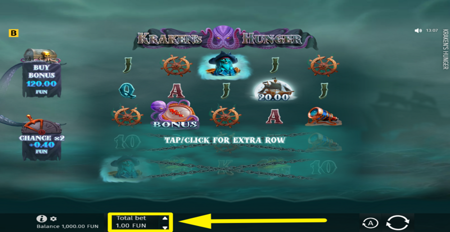 Krakens Hunger Adjust Bet
