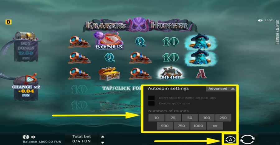 Krakens Hunger Autoplay