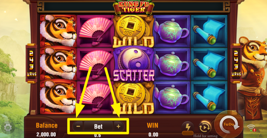 Kung Fu Tiger Adjust Bet