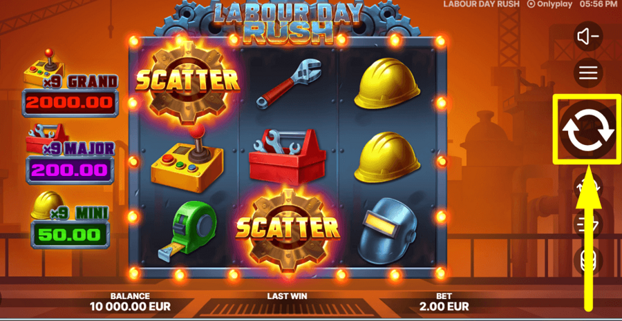 Labour Day Rush Spin Button