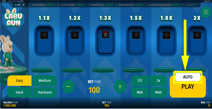 Labu Run Autoplay Feature