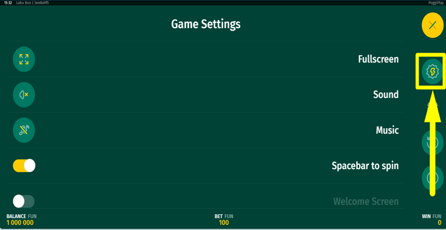 Labu Run Turbo Feature