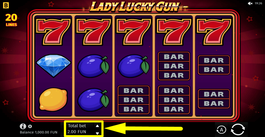 Lady Lucky Gun Bet Value