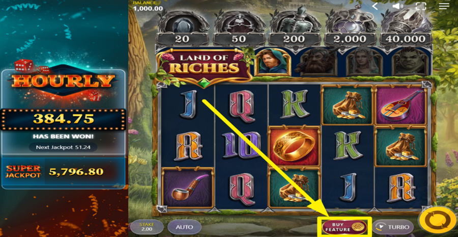 Land Of Riches Buy Bonus