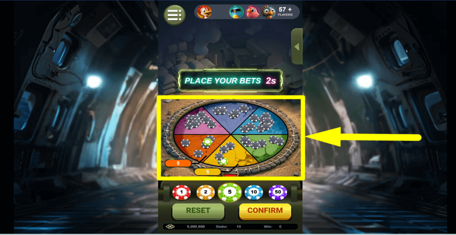 Landing Chicken Place Bets