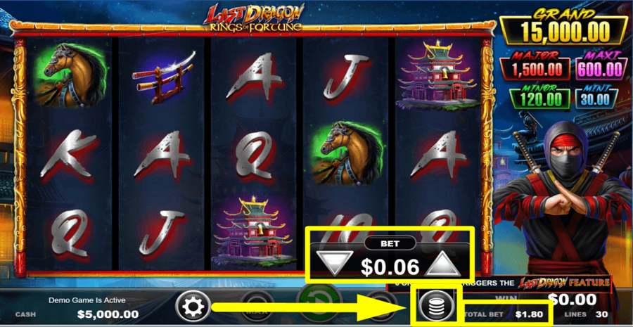Last Dragon Rings Of Fortune Bet Value