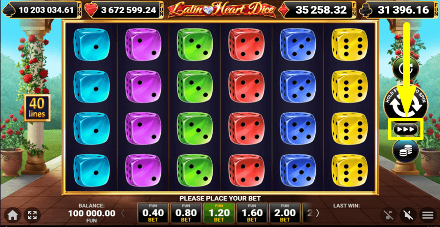 Latin Heart Dice Turbo Feature