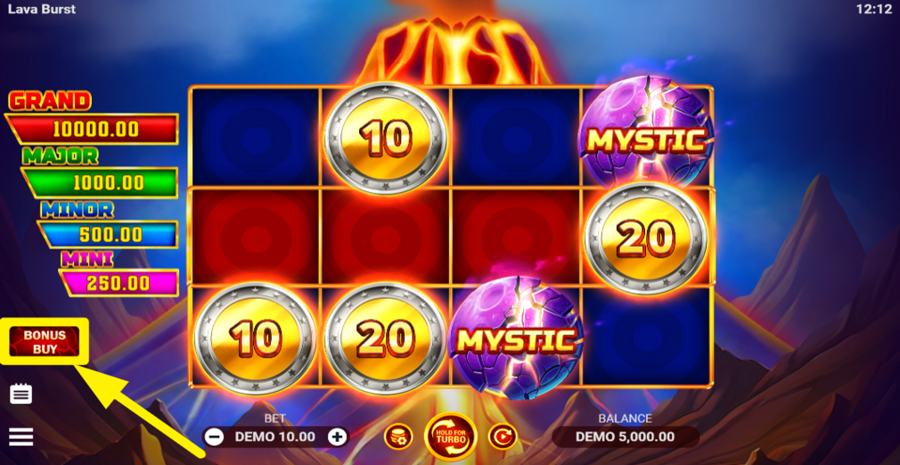 Lava Burst Buy Bonus