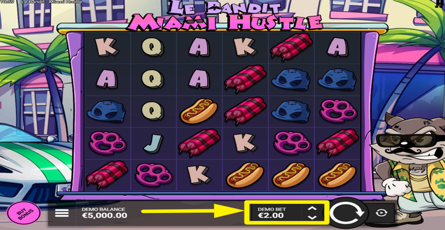 Le Bandit Miami Hustle Adjust Bet
