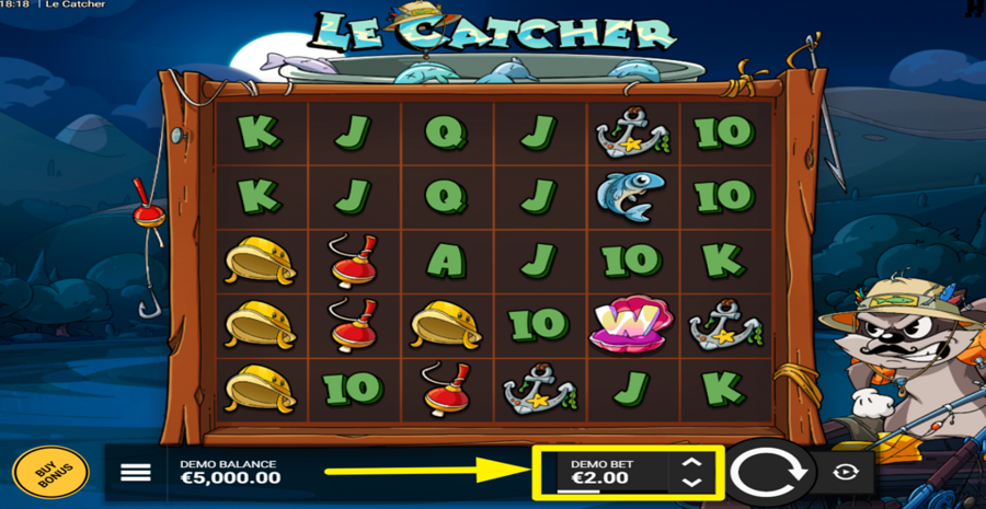 Le Catcher Adjust Bet