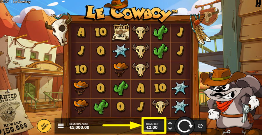 Le Cowboy Adjust Bet