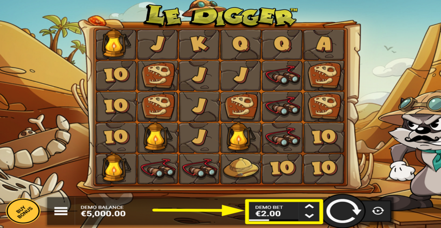 Le Digger Adjust Bet