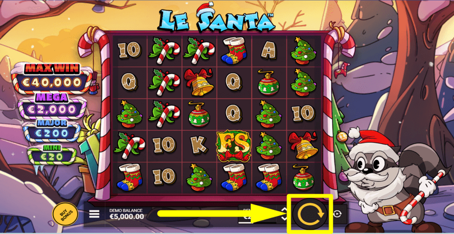 Le Santa Spin Button