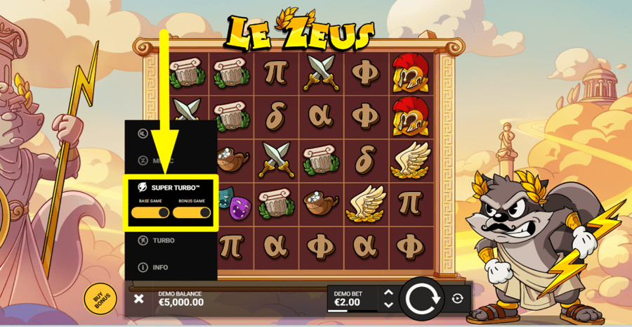 Le Zeus Turbo Feature