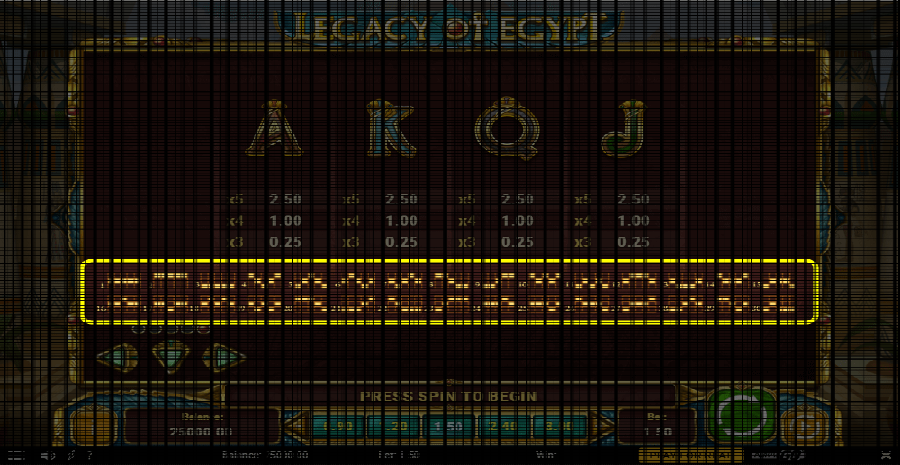 Legacy Of Egypt Paylines