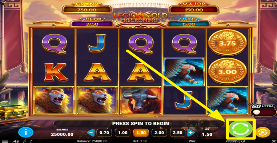 Legion Gold Reckoning Spin