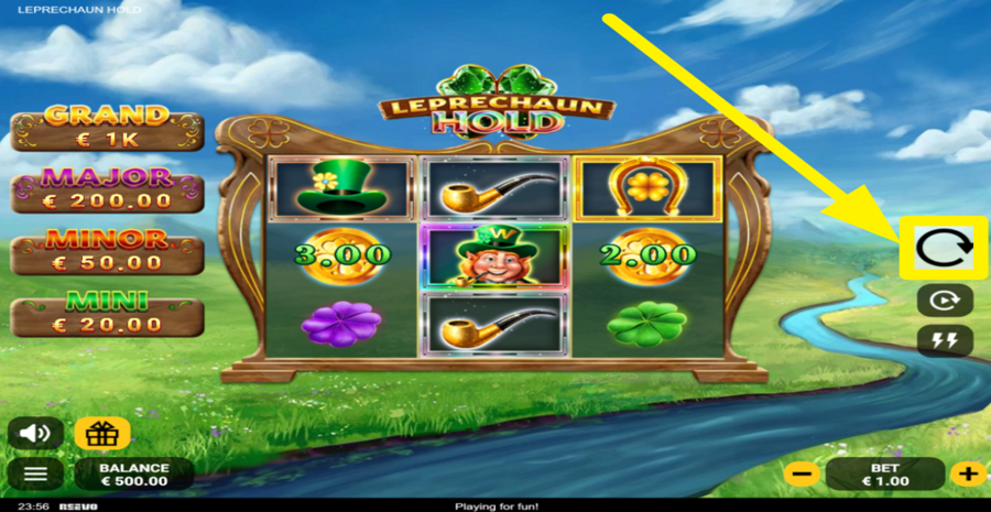 Leprechaun Hold Spin
