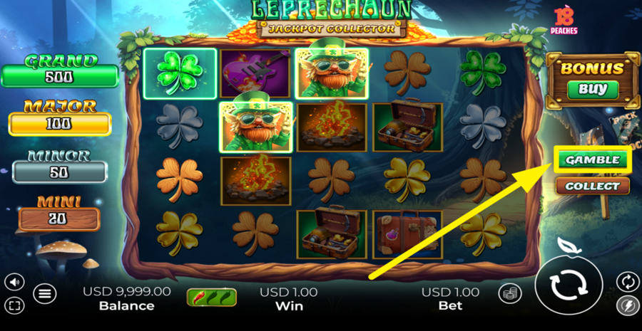 Leprechaun Jackpot Collector Gamble