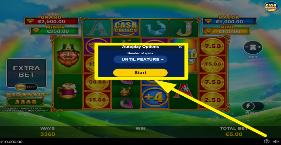 Leprechauns Luck Mega Cash Collect Autoplay