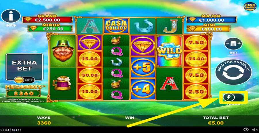 Leprechauns Luck Mega Cash Collect Turbo