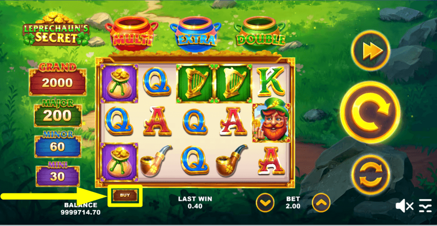 Leprechauns Secret Buy Feature