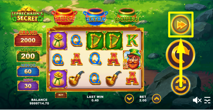Leprechauns Secret Turbo Feature