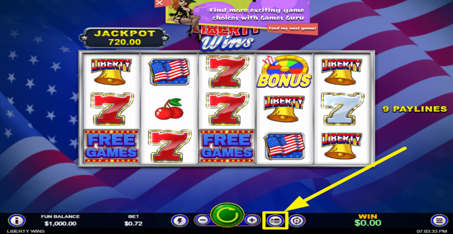 Liberty Wins Max Bet