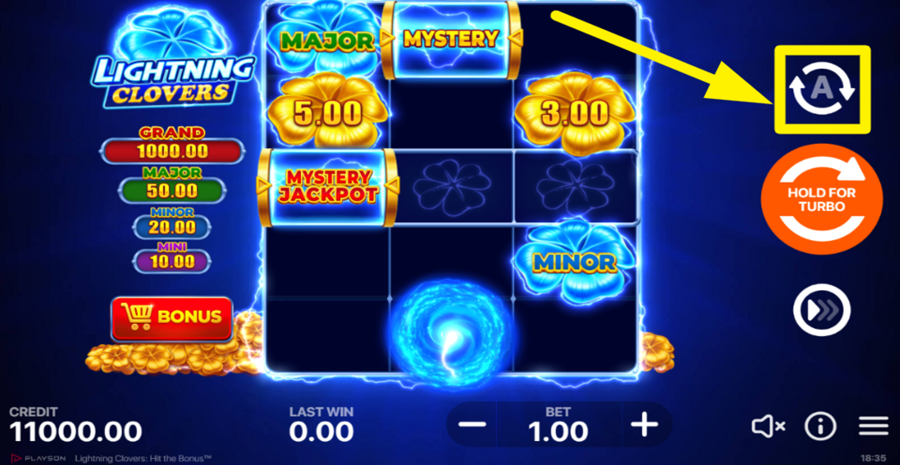 Lightning Clovers Hit The Bonus Autoplay