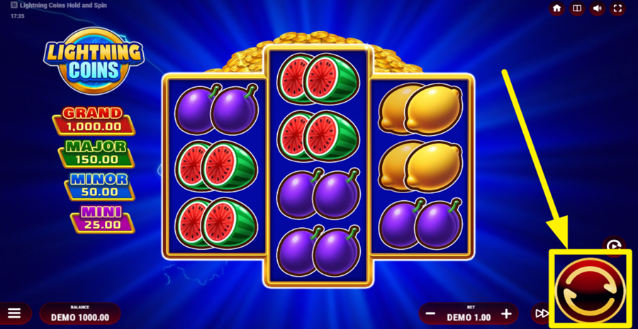 Lightning Coins Hold And Spin Spin