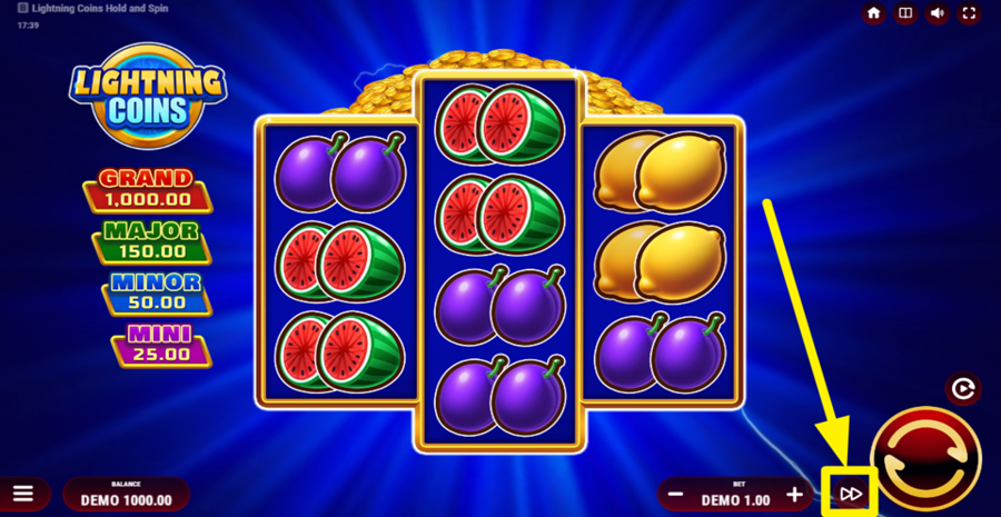 Lightning Coins Hold And Spin Turbo