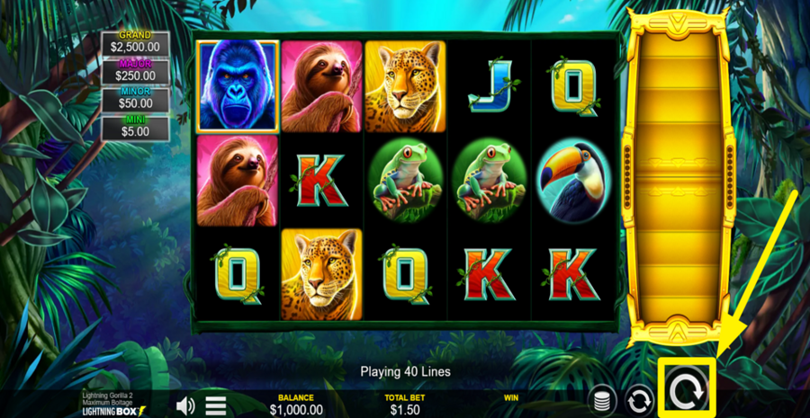 Lightning Gorilla 2 Spin