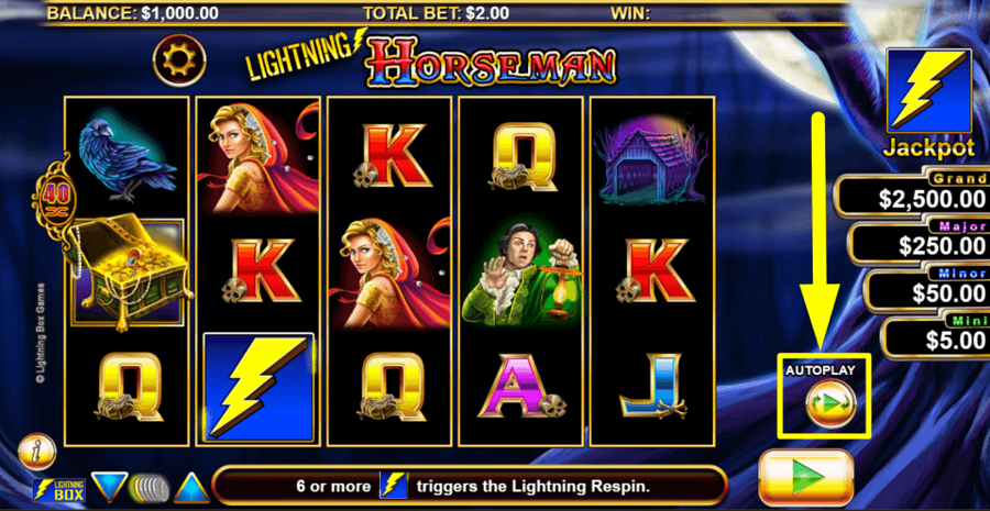 Lightning Horseman Autoplay Feature