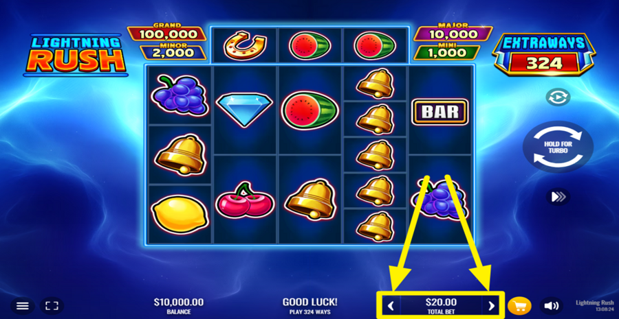 Lightning Rush Adjust Bet