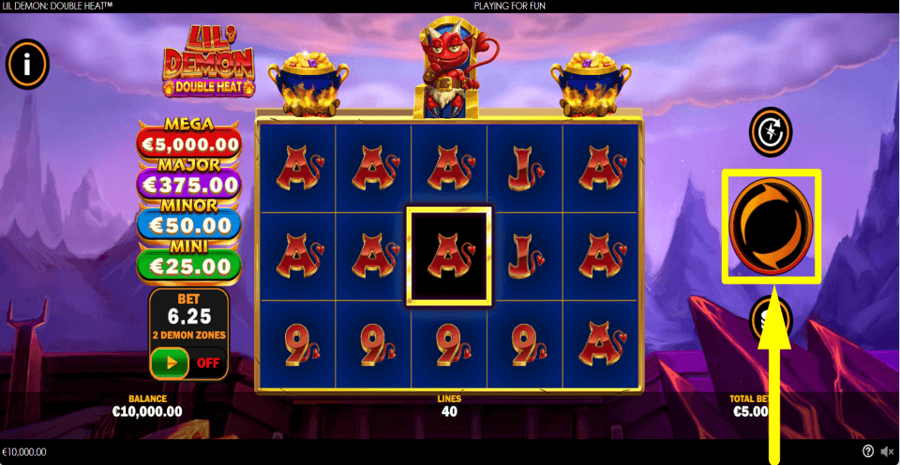 Lil Demon Double Heat Spin Button