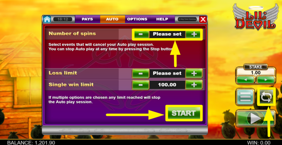 Lil Devil Autospin Feature