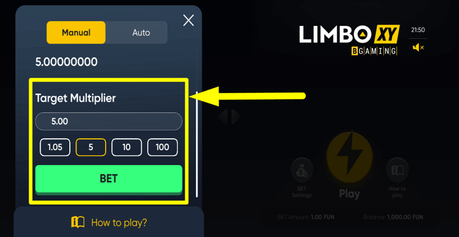 Limbo Xy Target Multiplier