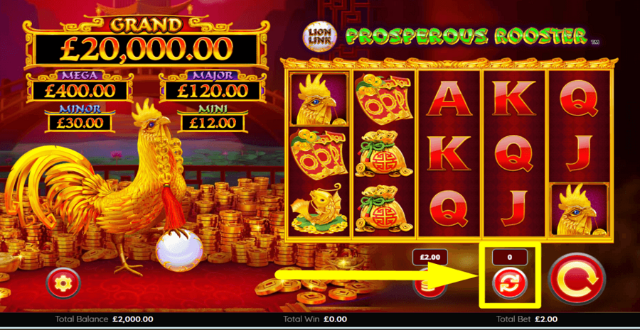 Lion Link Prosperous Rooster Autoplay Feature