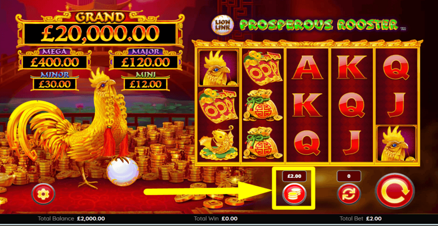 Lion Link Prosperous Rooster Bet Value
