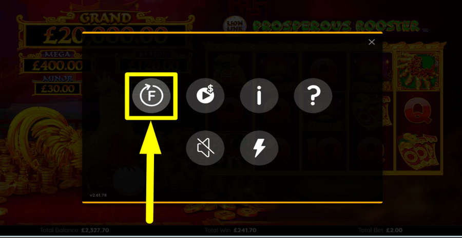 Lion Link Prosperous Rooster Bonus Feature