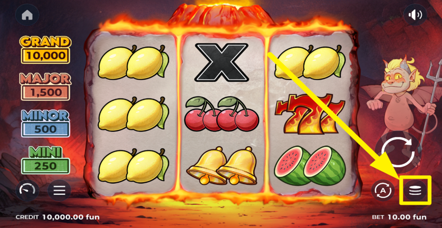 Little Devil Coins Adjust Bet