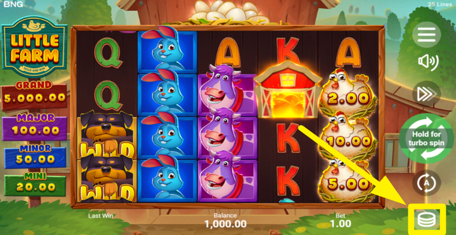 Little Farm Hold And Win Adjust Bet