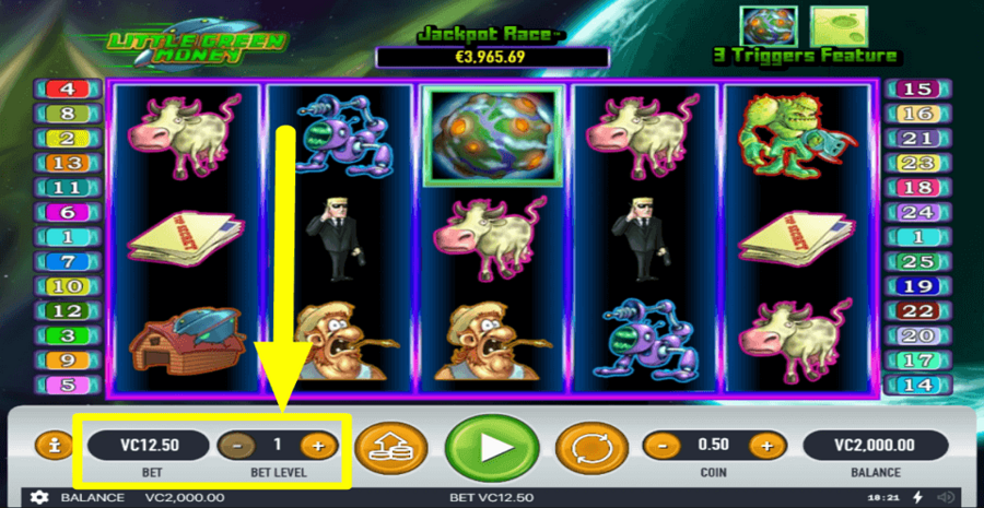 Little Green Money Bet Level