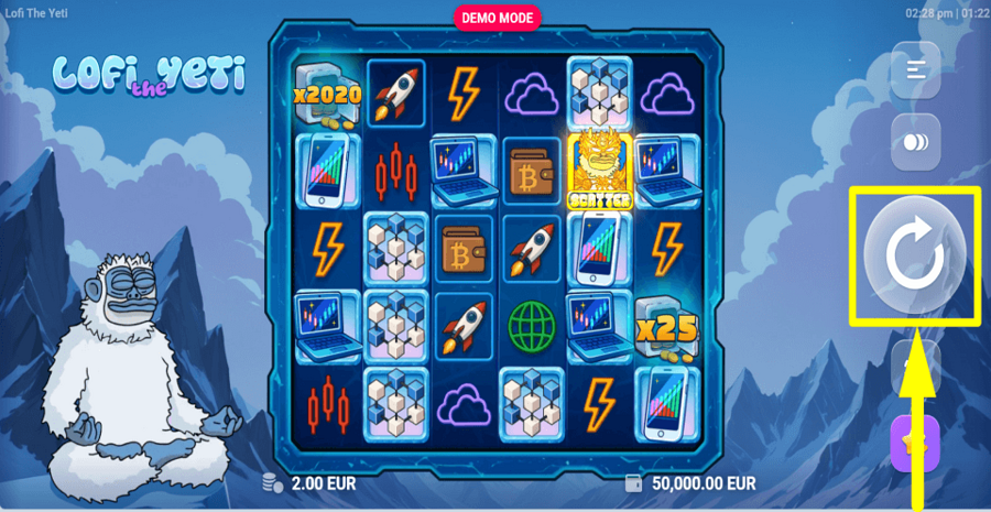 Lofi The Yeti Spin Button