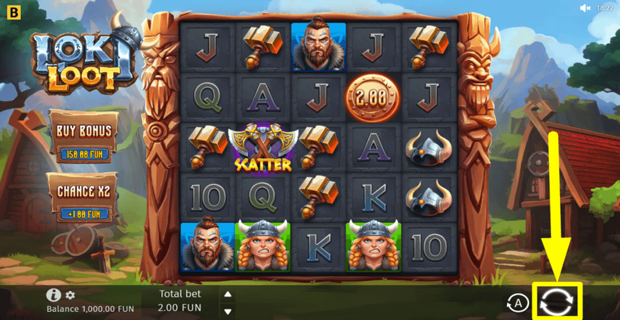 Loki Loot Spin Button