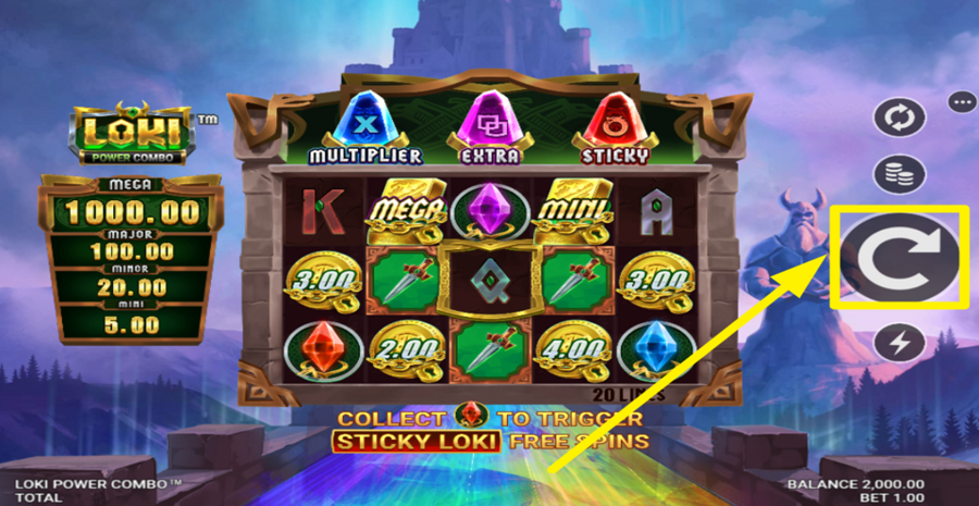 Loki Power Combo Spin Button