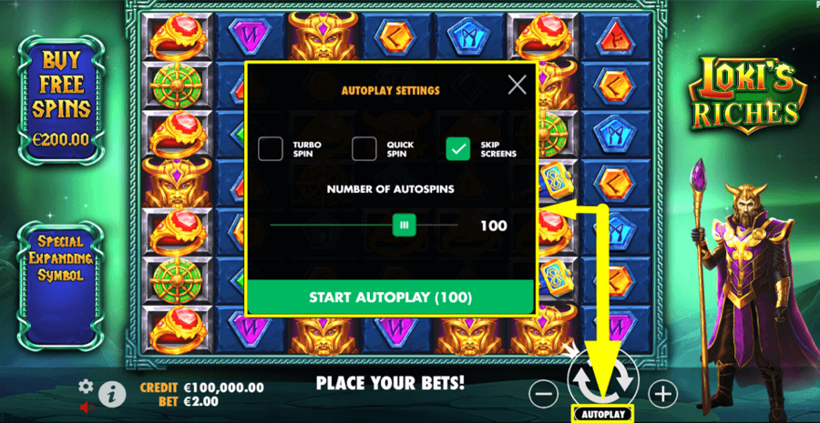 Lokis Riches Autoplay Feature