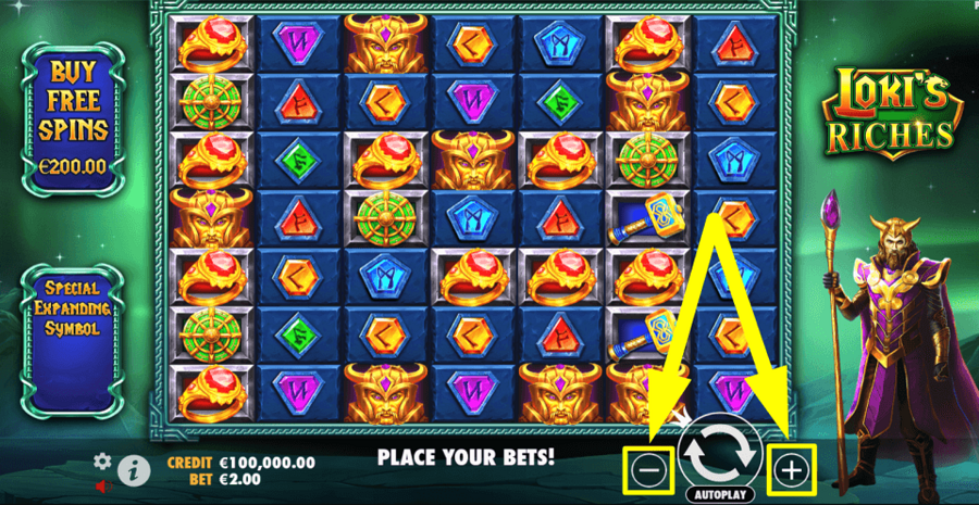 Lokis Riches Bet Value